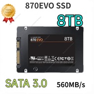 2024ใหม่8TB 4TB 2TB SSD 870EVO 1TB ภายใน Solid State Hard Drive 2.5นิ้ว SATA III สำหรับ PS4เดสก์ท็อป PS5แล็ปท็อป PC ดิสโก้ Duro
