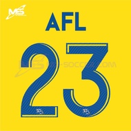 OFFICIAL AFL LIGA M3 2023 BLUE NAME NUMBERING