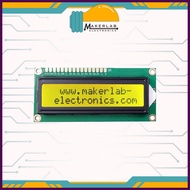 16x2 LCD Display Black on Green