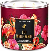 White Barn Bath and Body Works, 3-Wick Candle w/Essential Oils - 14.5 oz - 2021 Spring Scents! (Fiji