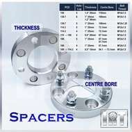 4 5 6 Hole Spacer Wheel Rim PCD 100 114.3 139.7 150 Lug Stud Lubang Lobang Kereta Tyre Tire Tayar Ta