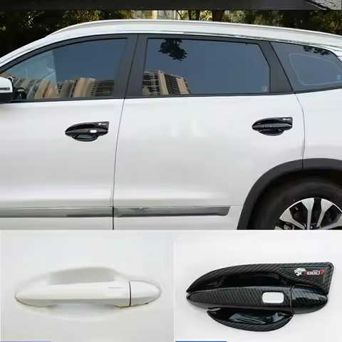 Car Handle Cover for Chery Tiggo 5x 3 4 DR 4.0 5.0 MVM X55 Pro 2020~2025 Carbon Fiber Chrome Door St