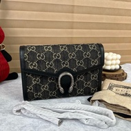 Gucci 酒神 woc  丹寧牛仔 鏈條包  尺寸約20*14