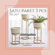 STANDING RAK POT BUNGA BESI 1SET MINIMALIS  MURAH/RAK PROMO 1 SET