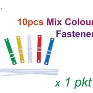 Paper Fasterner Mix Colour / Paper Fasterner Stationary (10pcs Pack)