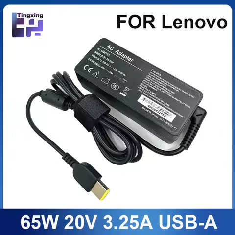 20V 3.25A 65W USB AC Laptop Charger Power Adapter For Lenovo Thinkpad X301S X230S G500 G405 X1 Carbo