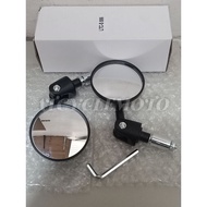 ROUND BAR END MIRROR Side VIEW MIRROR FOLDABLE UNIVERSAL