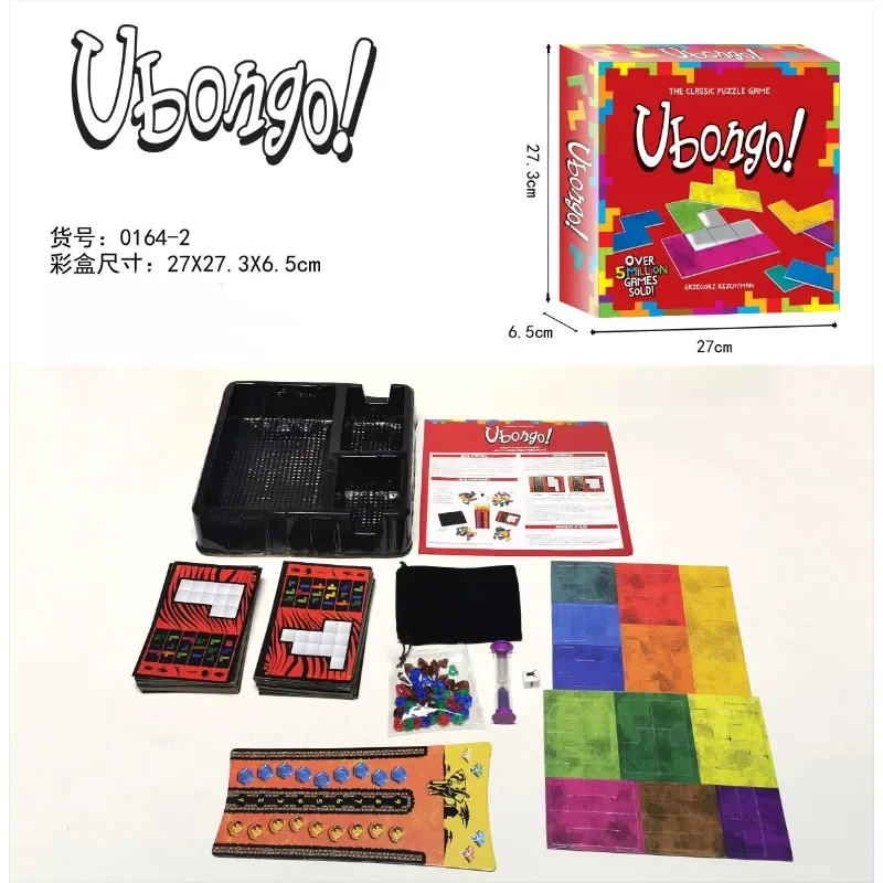 Popular 3D BRICKS Ubongo 3D board game and building block game! 3D Teen Travel Edition