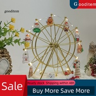 [Gooditem] Desktop Ferris Wheel Ornament Space-saving Home Decor Ferris Wheel Led Ferris Wheel Night