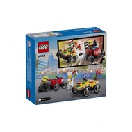 LEGO Pizza Delivery Truck X Fire Truck Racing Set 60458