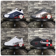 Sepatu Sneaker NIKE SHOX R4 WHITE NAVY BLACK RED