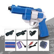 air gun pistol metal Toy Gun Revolver Electric Automatic Soft Bullet Blaster Simulation Pistol