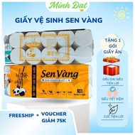 GOLDEN LOTUS toilet paper 10 rolls, 3 layers with genuine unbleached super soft toilet paper core