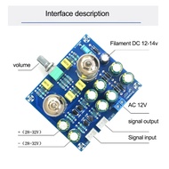 #069N AC 12V 1A 6J1 Value Preamp Tube Preamp Amplifier Board PreAmplifier Headphone DIY Kits (PC+Met