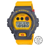 Casio G-Shock DW-6900Y-9 Retro '90s Inspired Yellow with Grey Bezel Digital Sports Watch Resin Band dw-6900 dw6900