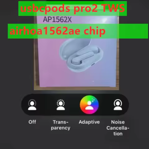 Danny usbcpods pro2 TWS Bluetooth 5.3 Earphone Wireless Headphone with airoha 1562AE high quality mo