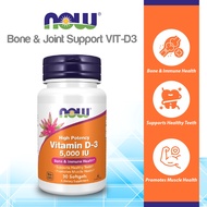 NOW Supplement, Vitamin D-3, High Potency,  5000 IU, 30 Softgels