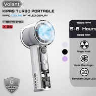 SL Portable Turbo Fan X-05 High Speed 16000 RPM LED Display 9000mAh - Handheld Fan Super Fast Coolin