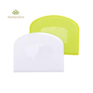 2 Pieces Dough Scraper Bowl Scraper Food-Safe Plastic Dough Cutter Flexible Plastic Scraper Practica