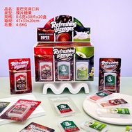 30hop tray of mint candy mixed with 3 fruit flavors