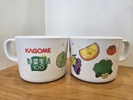 (全新) Kagome 野菜生活100 蔬菜公仔 兒童有耳水杯 漱口杯 230ml