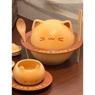 gift for colleague christmas gift ideas Cute kitten instant noodles bowl coffee cup saucer ceramic t