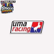 Uma Racing Motorcycle Stickers Glossy Lamination Size 7cm Cutting Stickers 1pcs