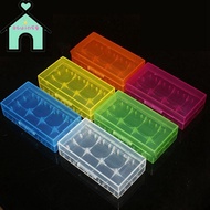OTUINSG 18650 Battery Box, Plastic Coloful Battery , 4 AA AA Anti-slip Portable Battery Box 18350 Ba