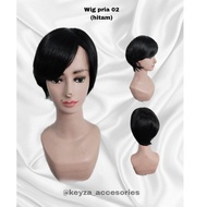 Men's wig 02/ men's wig model men's synthetic wig