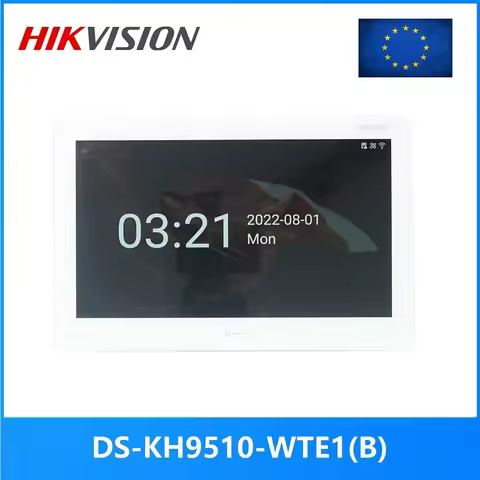 HIKVISION international version 10 inch DS-KH9510-WTE1(B) Indoor Monitor,802.3af POE, app Hik-connec