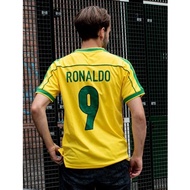 Retro Shirt 1998 Brazil Home Jersey 98 Brazil Customizable Jersey Sports T-Shirt