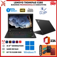 Lenovo ThinkPad X280 X270 i5 8th/6th Gen 16GB 512GB SSD FHD Win11 Pro Lightweight Business Laptop