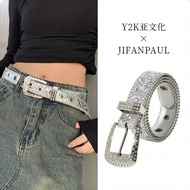 Belt y2k fashion Belt y2k fashion Belt diamond Belt Black Rhinestone Low Waist Belt y2k fashion Belt