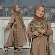 Mf - - Gamis Abaya Anak Perempuan Hitam - Abaya Anak Anak - Gamis