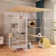 Extra-large cat cage with ample space, a luxurious cat villa for home use, a large-sized cat enclosu