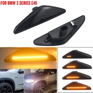 2pcs Dynamic LED Side Marker Light For BMW E46 2D 2003-2006 325Ci 330Ci Coupe Convertible Turn Signa
