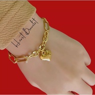 10k saudi gold heart bracelet-850