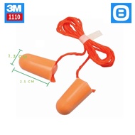 3m 1110, Wired Noise Canceling Earplugs, Orange, HC000664777