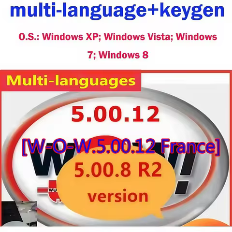 2026 Hot Sale W-ur-th WOW 5.00.8 WOW V5.00.12 R2 Software Multi-languages with Keygen For Tcs Multi-