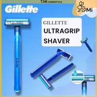TMi Shaver Gillette Blue Shaver Manual Shaver Twin Blade Ultra Grip Ultrastrip Pivot Shaver Portable