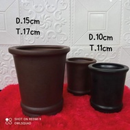 Ceramic round cascade pot H:11cm