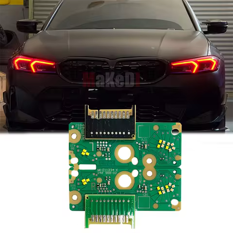 Red Daylight DRL Board For BMW 2023 2024 3' G20 G21 G28 LCI 316d 320dx 330e M340i 330i Led Headlight