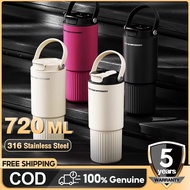 KK 720ML Tumbler Tahan Sejuk Water Bottle 316 Stainless Steel Tumbler With Straw Botol Air Tahan Sej