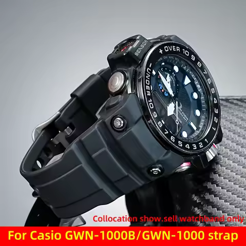 For Casio G-SHOCK Watch 5371 GWN-1000B GWN-1000 Resin silicone strap Replacement Men sport waterproo