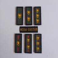 TNI PDH CLOTHING RANK CRETATION STICKERS (NURSING PERWIRA)