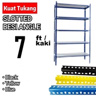 Slotted Angle Bar 7ft / Besi Rak Lubang 7'kaki / Rack / Shelf / Shelves DIY