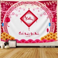 Canvas painting CNY Tin Phat, congratulatory event backdrop CNY, CNY Viet 2026, Happy New Year 2026