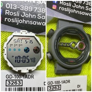 Genuine replacement part G-SHOCK GD-100-1A module/hardcase complete
