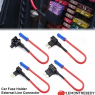 LEMONTRE8EDY 1Pcs Fuse Holder, Micro Mini Standard 12V/24V 10A External Line Connector,  Add-a-circu