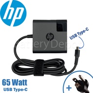 รุ่นใหม่ HP Adapter ของแท้ HP 20V/3.25A 65W หัว Jack USB Type-C สายชาร์จ HP อะแดปเตอร์